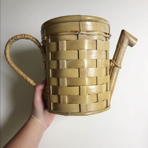 Woven Watering Can Planter